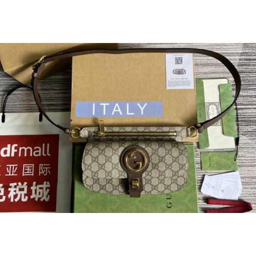 Gucci Blondie belt bag in Beige and ebony Supreme canvas Gucci Blondie belt bag in Beige and ebony Supreme canvas