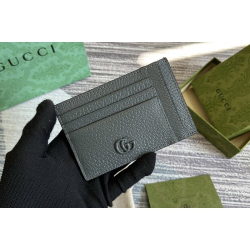 Gucci Marmont card case in Grey leather Gucci Marmont card case in Grey leather