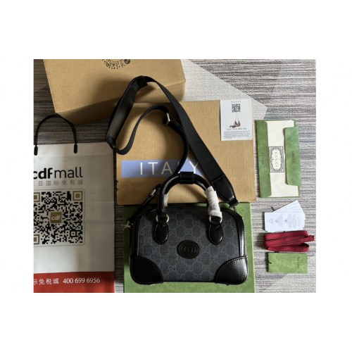 Gucci Small duffle bag with Interlocking G in Black Supreme canvas Gucci Small duffle bag with Interlocking G in Black Supreme canvas