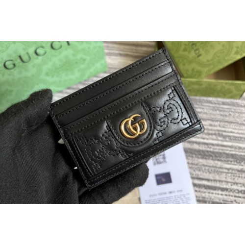 Gucci Matelasse card case in Black Matelasse leather Gucci Matelasse card case in Black Matelasse leather