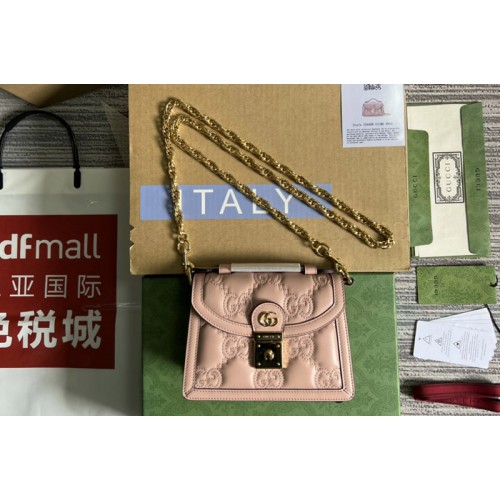 Gucci matelasse small top handle bag in Pink Matelasse leather Gucci matelasse small top handle bag in Pink Matelasse leather