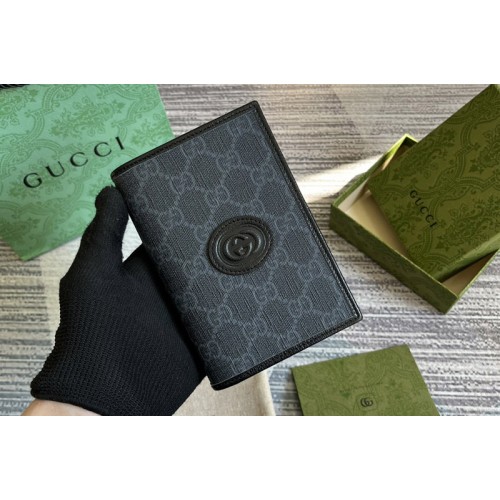 Gucci passport case with Interlocking G in Black Supreme canvas Gucci passport case with Interlocking G in Black Supreme canvas