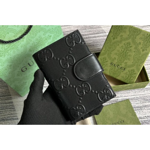 Gucci passport case with Interlocking G in Black Leather Gucci passport case with Interlocking G in Black Leather