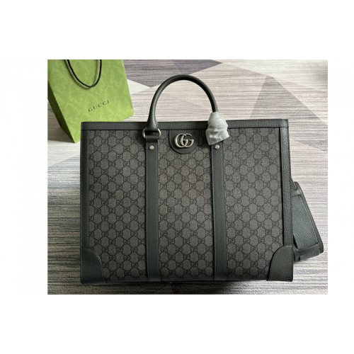 Gucci Ophidia large tote bag in Grey and black Supreme canvas Gucci Ophidia large tote bag in Grey and black Supreme canvas