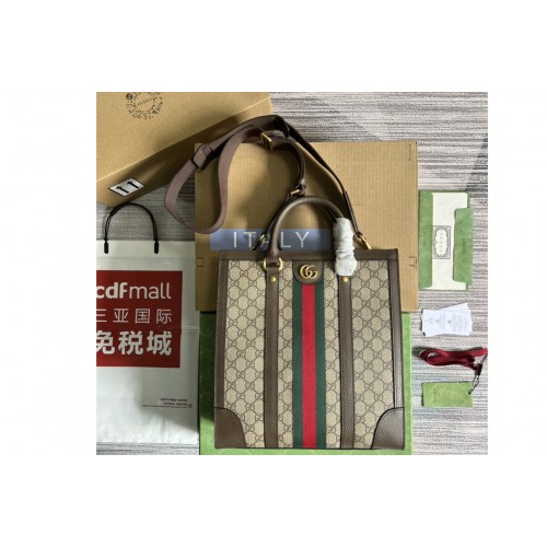 Gucci Ophidia medium tote bag in Beige and ebony Supreme canvas Gucci Ophidia medium tote bag in Beige and ebony Supreme canvas