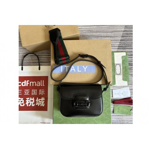 Gucci Horsebit 1955 small shoulder bag in Black leather Gucci Horsebit 1955 small shoulder bag in Black leather