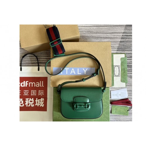 Gucci Horsebit 1955 small shoulder bag in Green leather Gucci Horsebit 1955 small shoulder bag in Green leather
