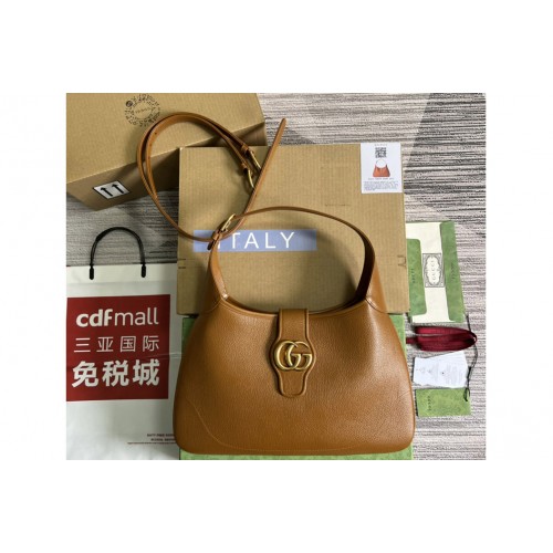 Gucci Aphrodite medium shoulder bag in Brown soft leather Gucci Aphrodite medium shoulder bag in Brown soft leather