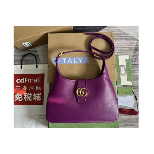 Gucci Aphrodite medium shoulder bag in Purple soft leather Gucci Aphrodite medium shoulder bag in Purple soft leather