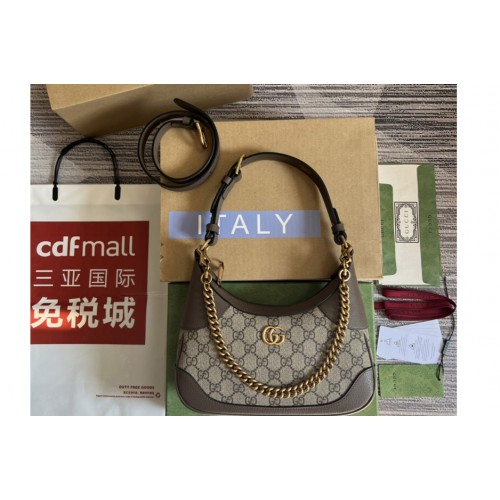 Gucci Aphrodite small shoulder bag in Beige and ebony Supreme canvas Gucci Aphrodite small shoulder bag in Beige and ebony Supreme canvas