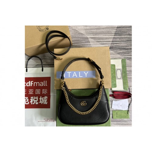 Gucci ‎‎ Aphrodite small shoulder bag in Black soft leather