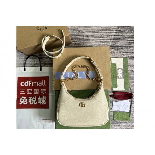 Gucci ‎‎ Aphrodite small shoulder bag in White soft leather