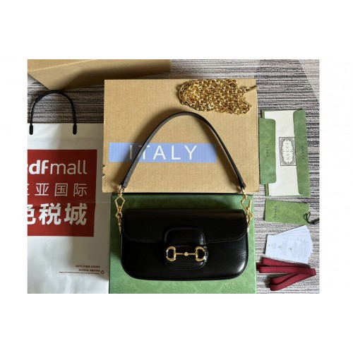 Gucci Horsebit 1955 shoulder bag in Black leather