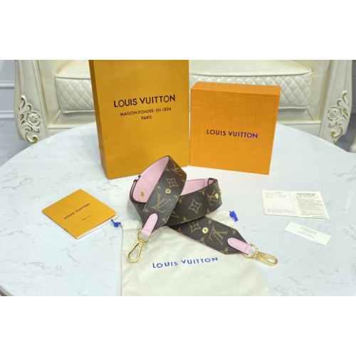 Louis Vuitton J02483 bandouliere Strap in Monogram canvas and Pink cowhide leather