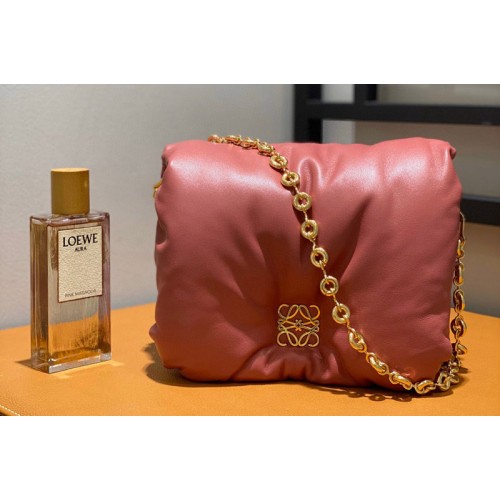 Loewe Puffer Goya bag in Pink shiny nappa lambskin
