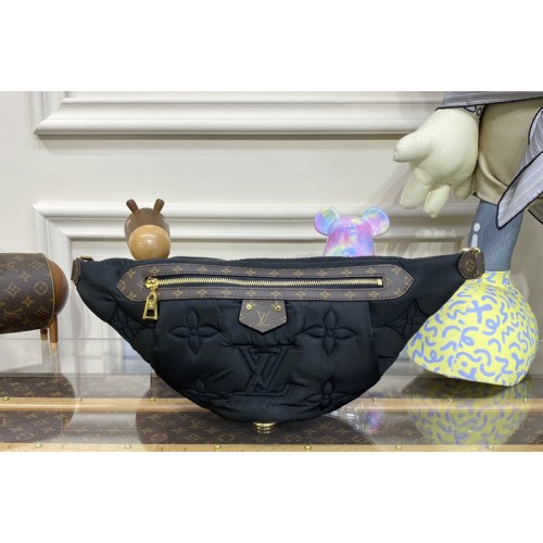 Louis Vuitton M20971 Maxi Bumbag bag in Black recycled nylon Louis Vuitton M20971 Maxi Bumbag bag in Black recycled nylon