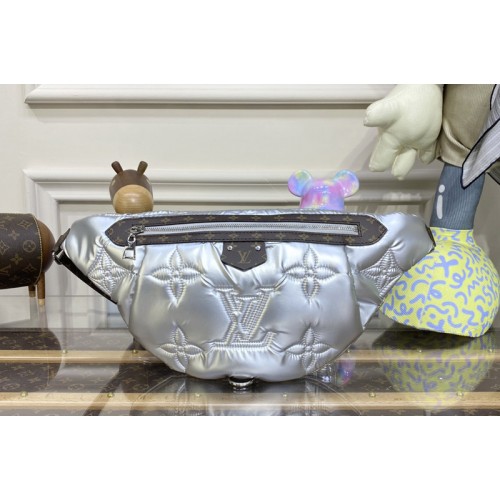 Louis Vuitton M20971 Maxi Bumbag bag in Silver recycled nylon Louis Vuitton M20971 Maxi Bumbag bag in Silver recycled nylon