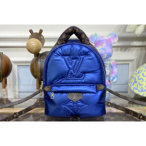 Louis Vuitton M21060 Pillow Palm Springs Mini backpack in Navy Blue Recycled nylon