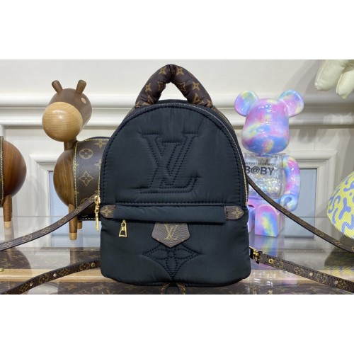 Louis Vuitton M21060 Pillow Palm Springs Mini backpack in Black Recycled nylon