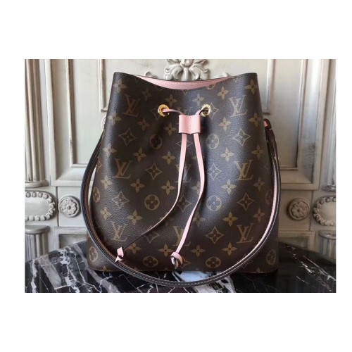 Louis Vuitton M44022 Neonoe Bag in Monogram Canvas With Pink