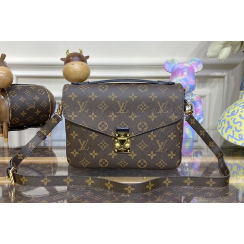 Louis Vuitton M44875 Pochette Metis bag in Monogram coated canvas With Red