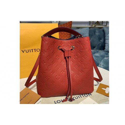 Louis Vuitton M45306 Neonoe MM Bags in Navy Red Monogram Empreinte leather Louis Vuitton M45306 Neonoe MM Bags in Navy Red Monogram Empreinte leather