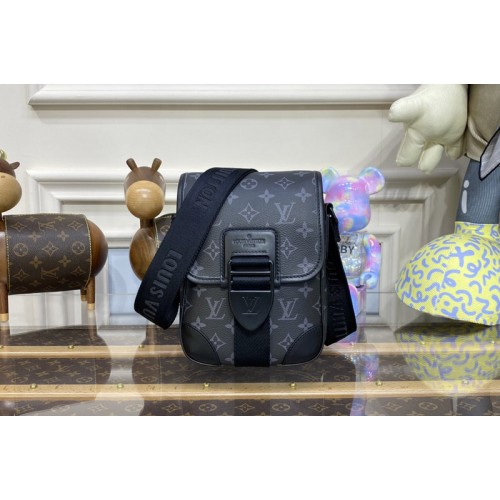 Louis Vuitton M46442 Archy Messenger PM bag in Monogram Eclipse canvas