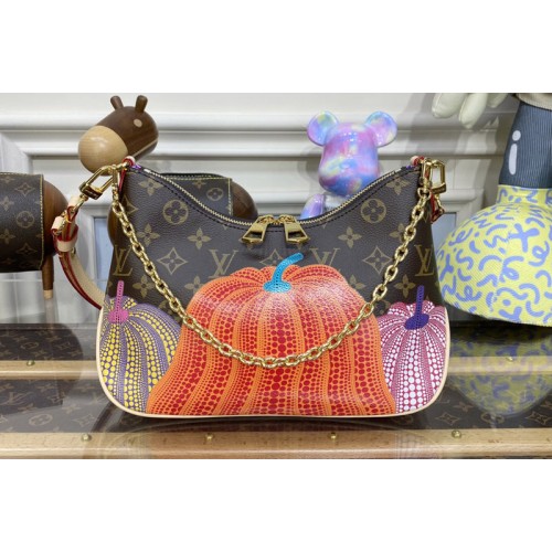 Louis Vuitton M46470 LVxYK Boulogne Bag in Monogram coated canvas with Pumpkin print