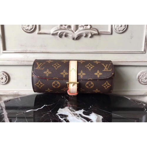 Louis Vuitton M47530 3 WATCH CASE in Monogram Canvas Louis Vuitton M47530 3 WATCH CASE in Monogram Canvas