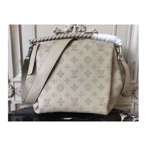 Louis Vuitton M51224 Babylone Chain BB Bag in Gray Mahina perforated calf leather Louis Vuitton M51224 Babylone Chain BB Bag in Gray Mahina perforated calf leather