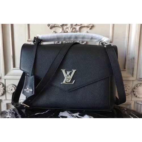 Louis Vuitton M54849 My Lockme Bag in Black Calf Leather Louis Vuitton M54849 My Lockme Bag in Black Calf Leather