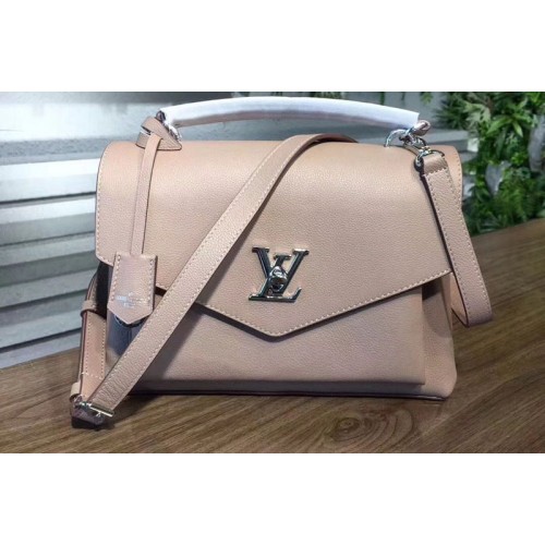 Louis Vuitton M54877 My Lockme Bag in Taupe Glace Calf Leather
