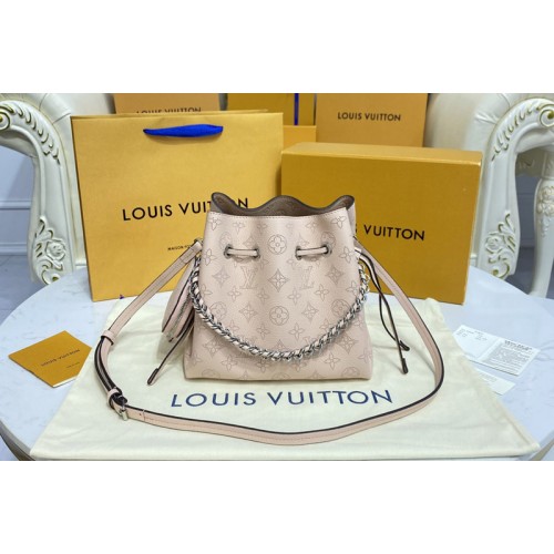 Louis Vuitton M57068 Bella bucket bag in Pink Mahina calf leather