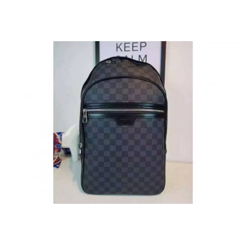 Louis Vuitton N58024 Michael Backpack in Damier Graphite Canvas