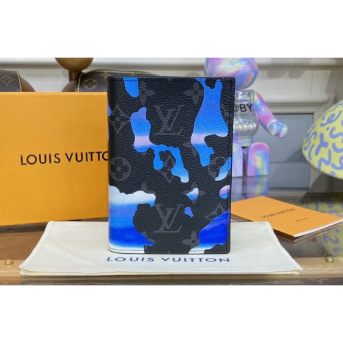 Louis Vuitton M81850 Passport Cover in Sunrise Monogram Eclipse coated canvas Louis Vuitton M81850 Passport Cover in Sunrise Monogram Eclipse coated canvas