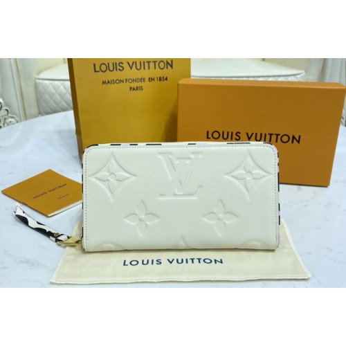 Louis Vuitton M80685 Zippy wallet in Crème Beige Monogram Empreinte leather Louis Vuitton M80685 Zippy wallet in Crème Beige Monogram Empreinte leather