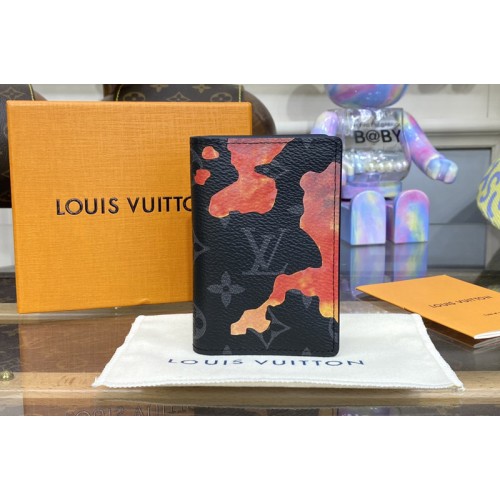 Louis Vuitton M81784 Pocket Organizer Wallet in Sunrise Monogram Eclipse coated canvas Louis Vuitton M81784 Pocket Organizer Wallet in Sunrise Monogram Eclipse coated canvas
