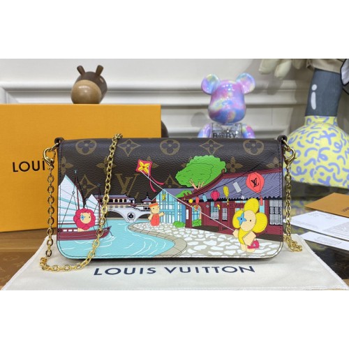 Louis Vuitton M81857 Felicie Pochettein in Monogram coated canvas