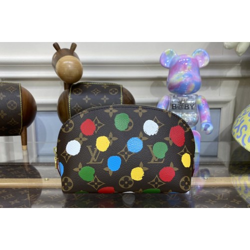 Louis Vuitton M81895 LVxYK Cosmetic Pouch in Monogram coated canvas with 3D Painted Dots print Louis Vuitton M81895 LVxYK Cosmetic Pouch in Monogram coated canvas with 3D Painted Dots print