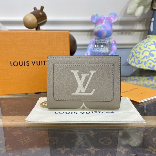 Louis Vuitton M82370 Clea wallet in Cream Monogram Empreinte leather
