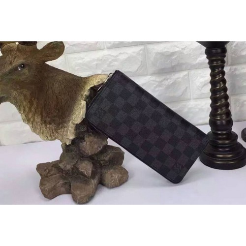Louis Vuitton N63095 Zippy Wallet in Damier Graphite Canvas Louis Vuitton N63095 Zippy Wallet in Damier Graphite Canvas