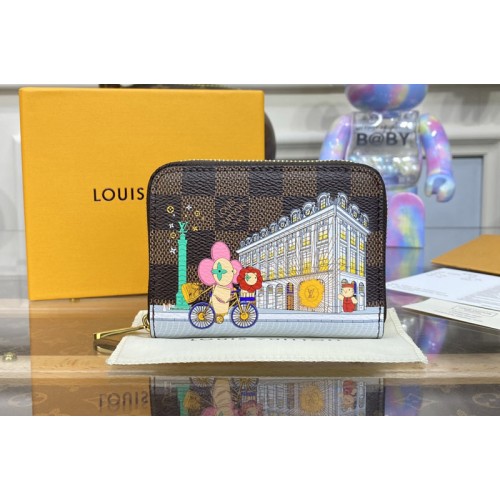 Louis Vuitton N63552 Zippy Coin Purse in Damier Ebene coated canvas