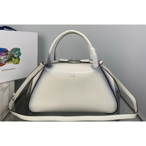Prada 1BA365 Medium brushed leather Prada Supernova handbag in White Leagther Prada 1BA365 Medium brushed leather Prada Supernova handbag in White Leagther