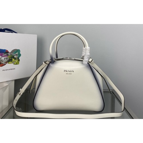 Prada 1BA366 Small brushed leather Prada Supernova handbag in White Leagther Prada 1BA366 Small brushed leather Prada Supernova handbag in White Leagther