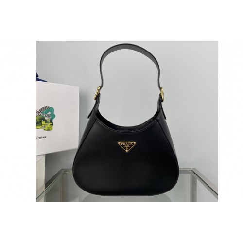 Prada 1BC179 Leather shoulder bag in Black Leather