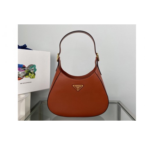 Prada 1BC179 Leather shoulder bag in Orange Leather Prada 1BC179 Leather shoulder bag in Orange Leather