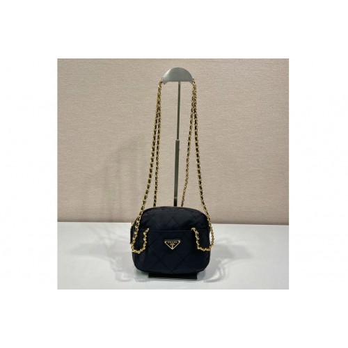 Prada 1BD632 Vintage Chain Stray Bag in Black Nylon Prada 1BD632 Vintage Chain Stray Bag in Black Nylon