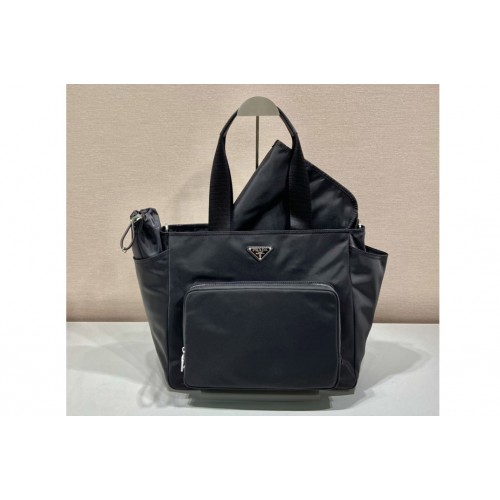 Prada 1BG102 Prada Re-Nylon baby bag in Black Nylon
