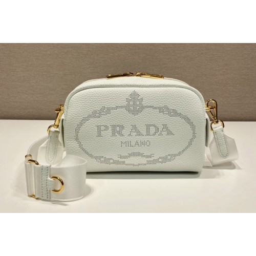 Prada 1BH187 Leather Bag in White Leather Prada 1BH187 Leather Bag in White Leather