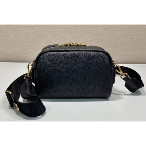 Prada 1BH187 Leather Bag in Black Leather